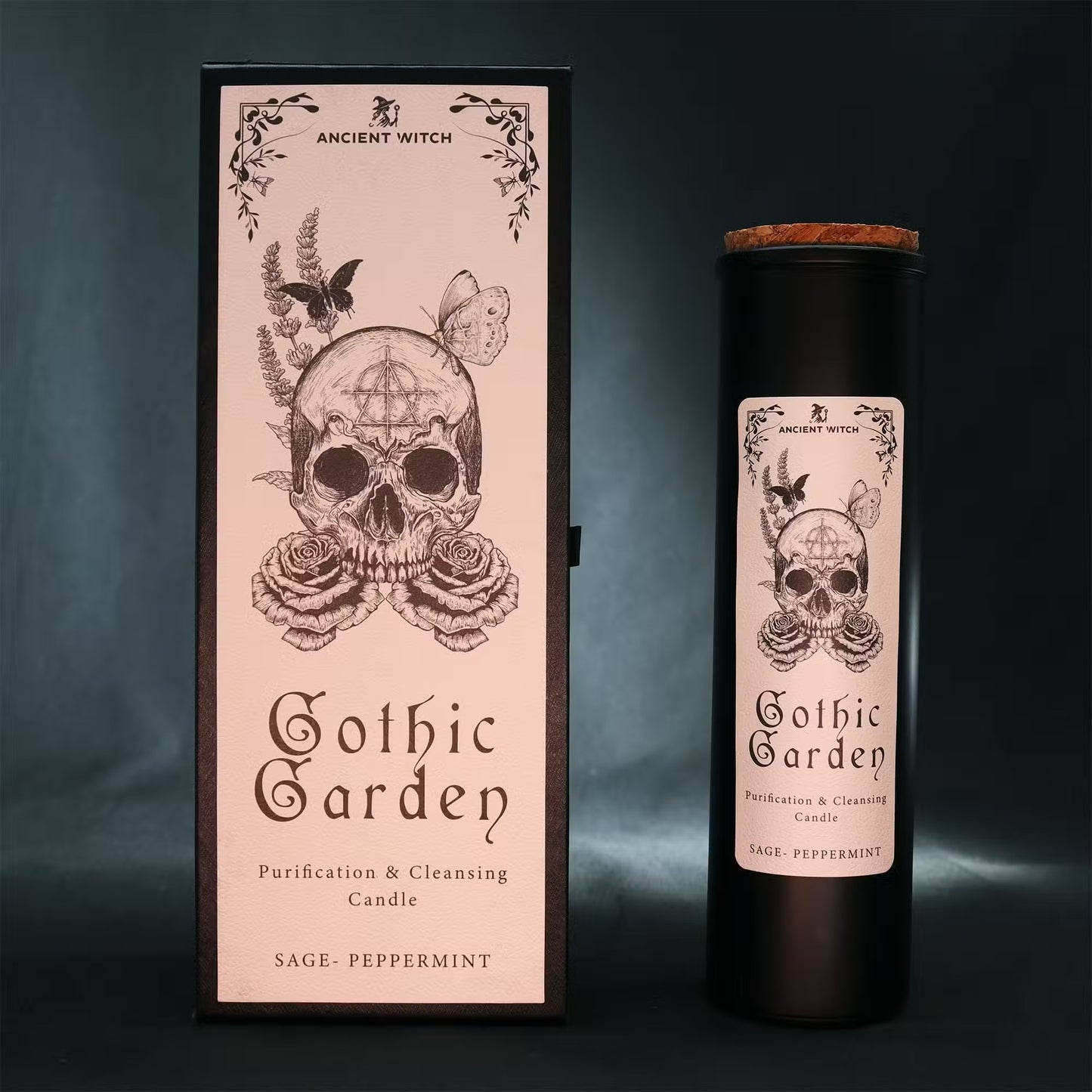 Bougie de purification de sorcières anciennes – Jardin gothique – Purification et Nettoyage