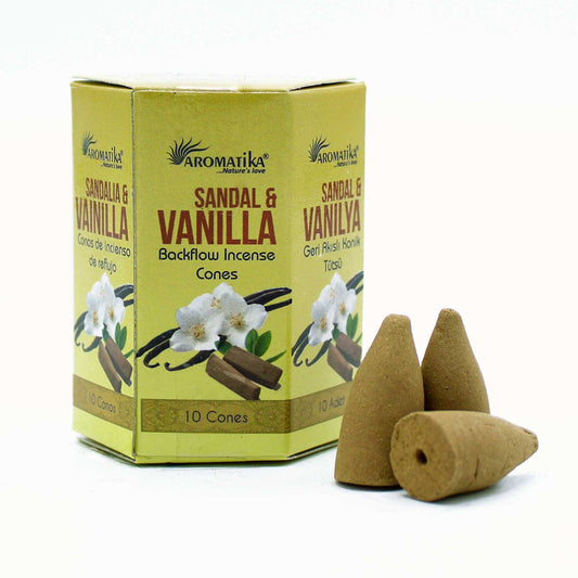 Masala Backflow Incense pack of 10 - Sandalwood & Vanilla