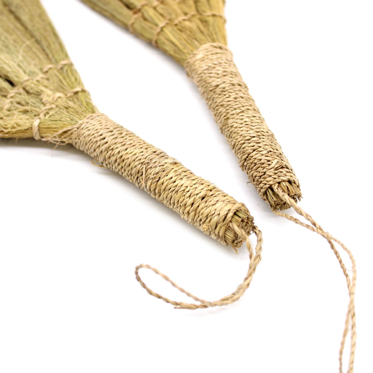 Set 4 - Pampas Fan Broom - Natural mixed sizes