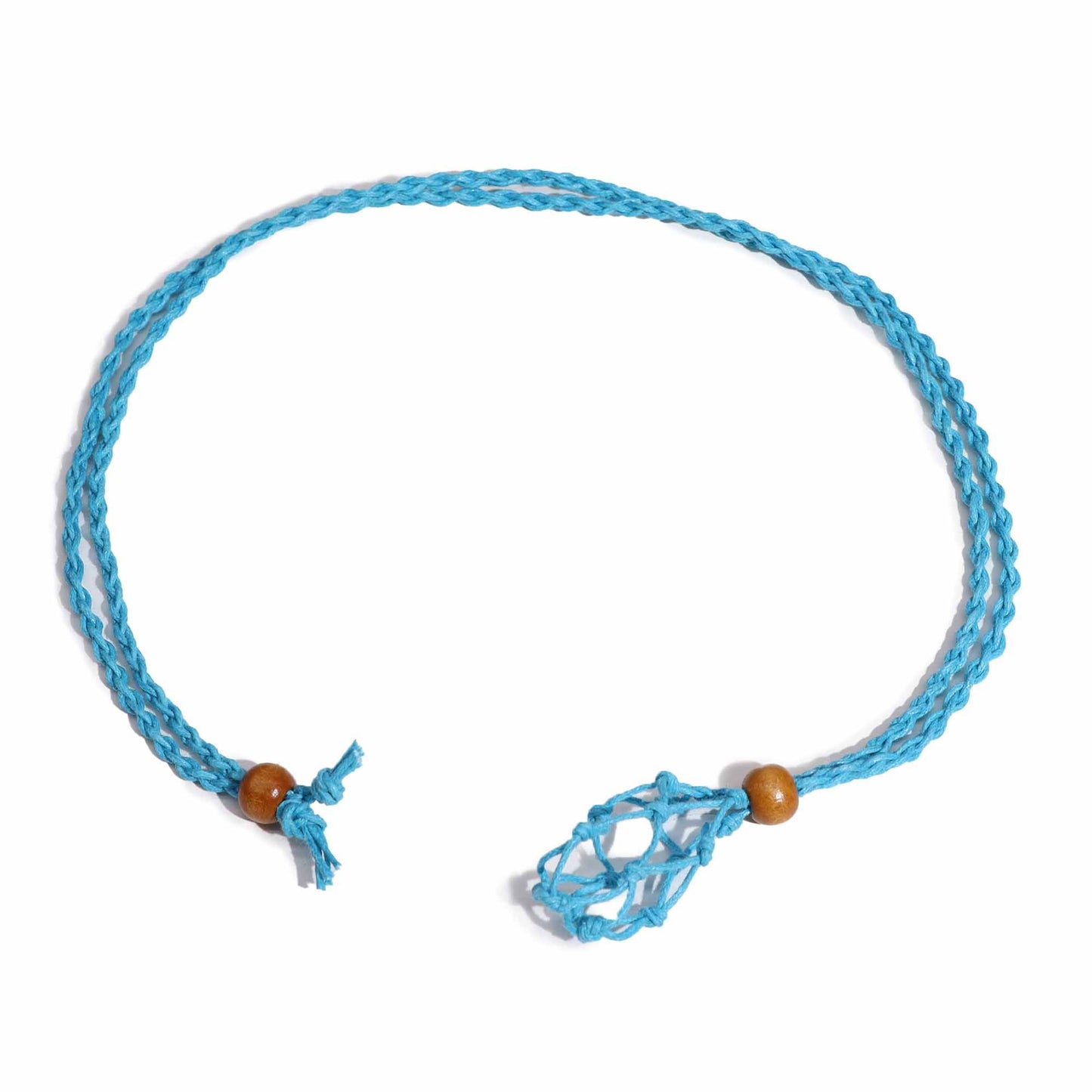 Crystal Gemstone Necklace Cord 45cm/18inch - Blue