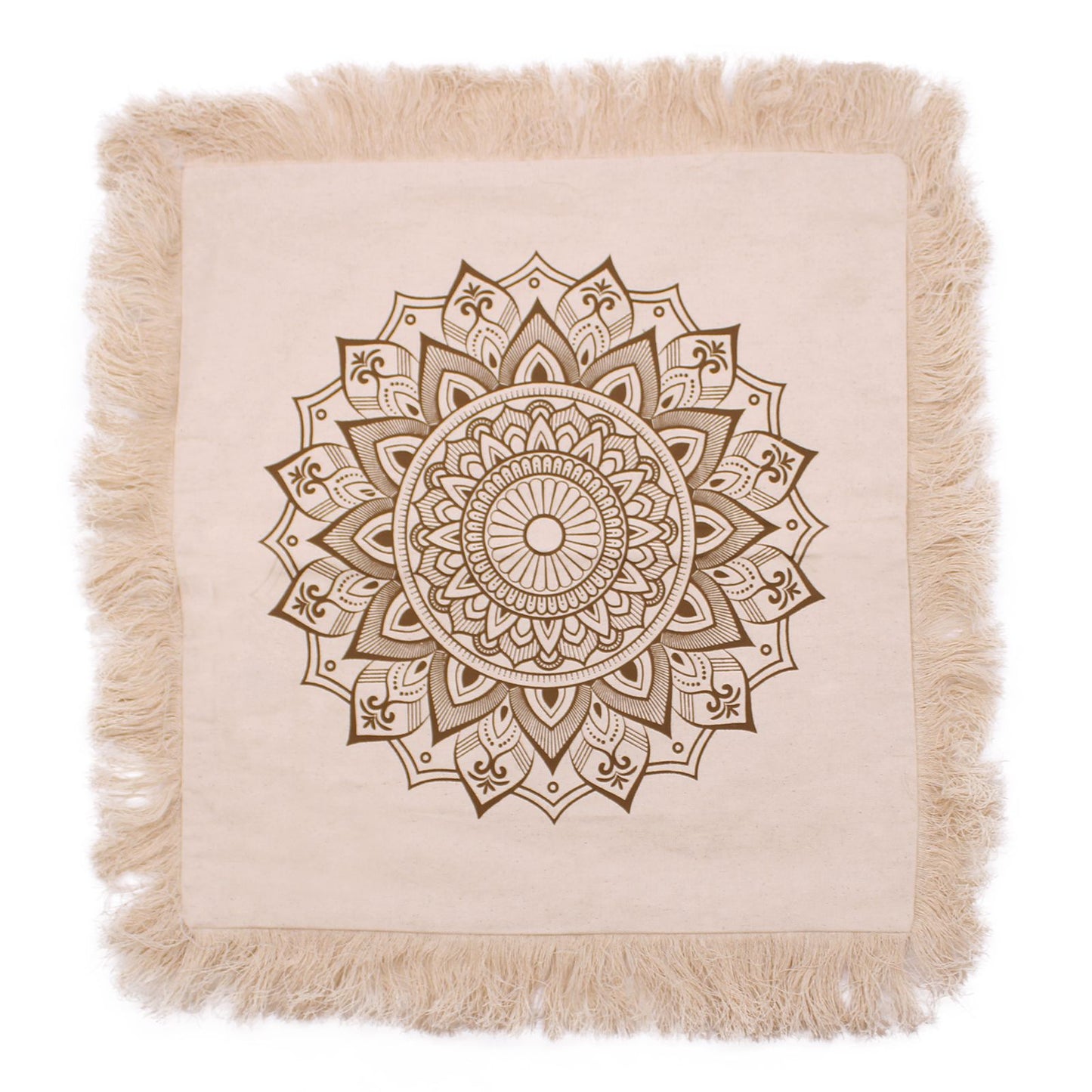 Lotus Mandala  Cushion - 45x45cm - bronze