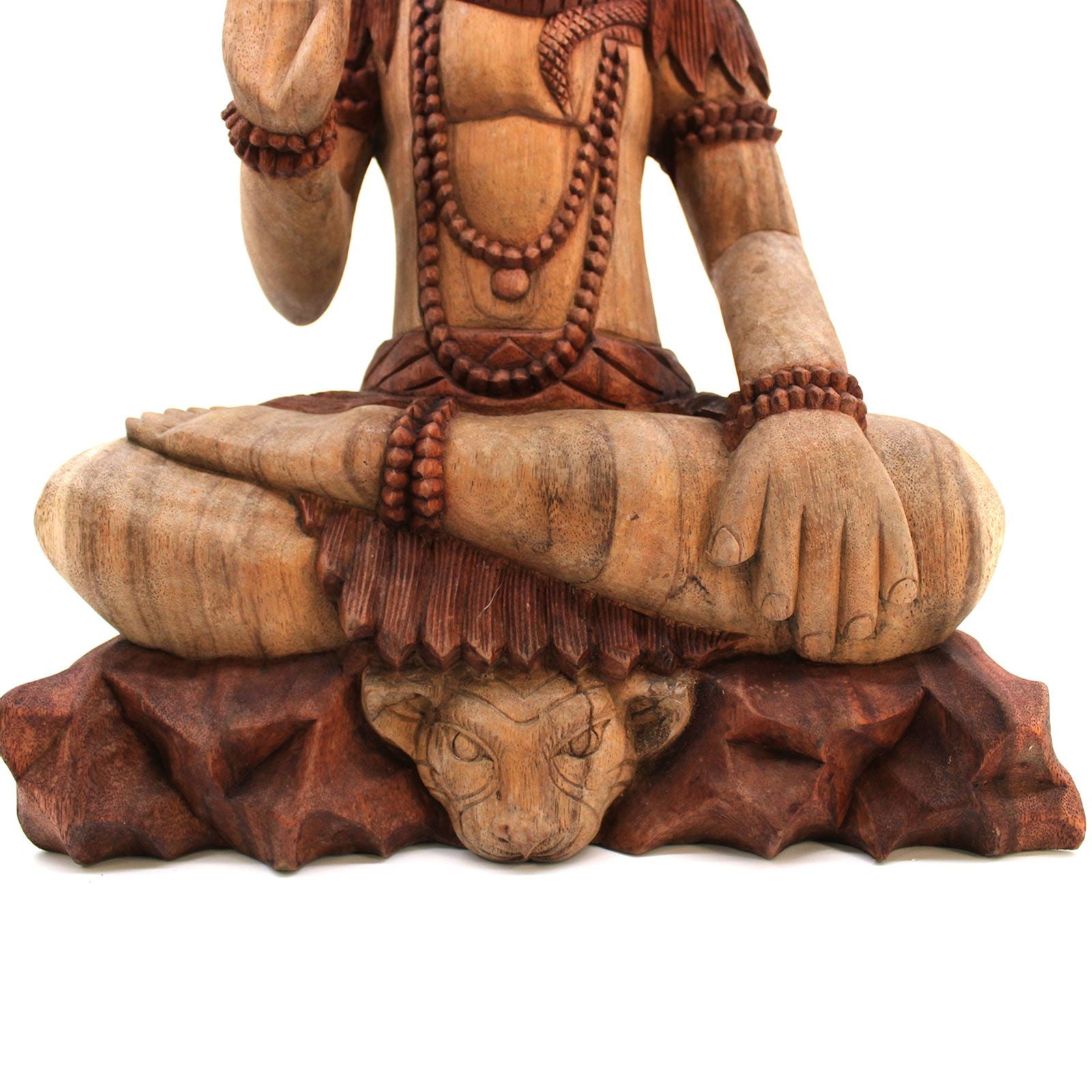 Hand Carved Buddha Statue - Shiva with Cobra - 50cm