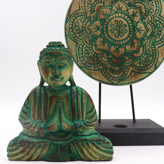 Buddha Feng Shui Set - Mandala - Green