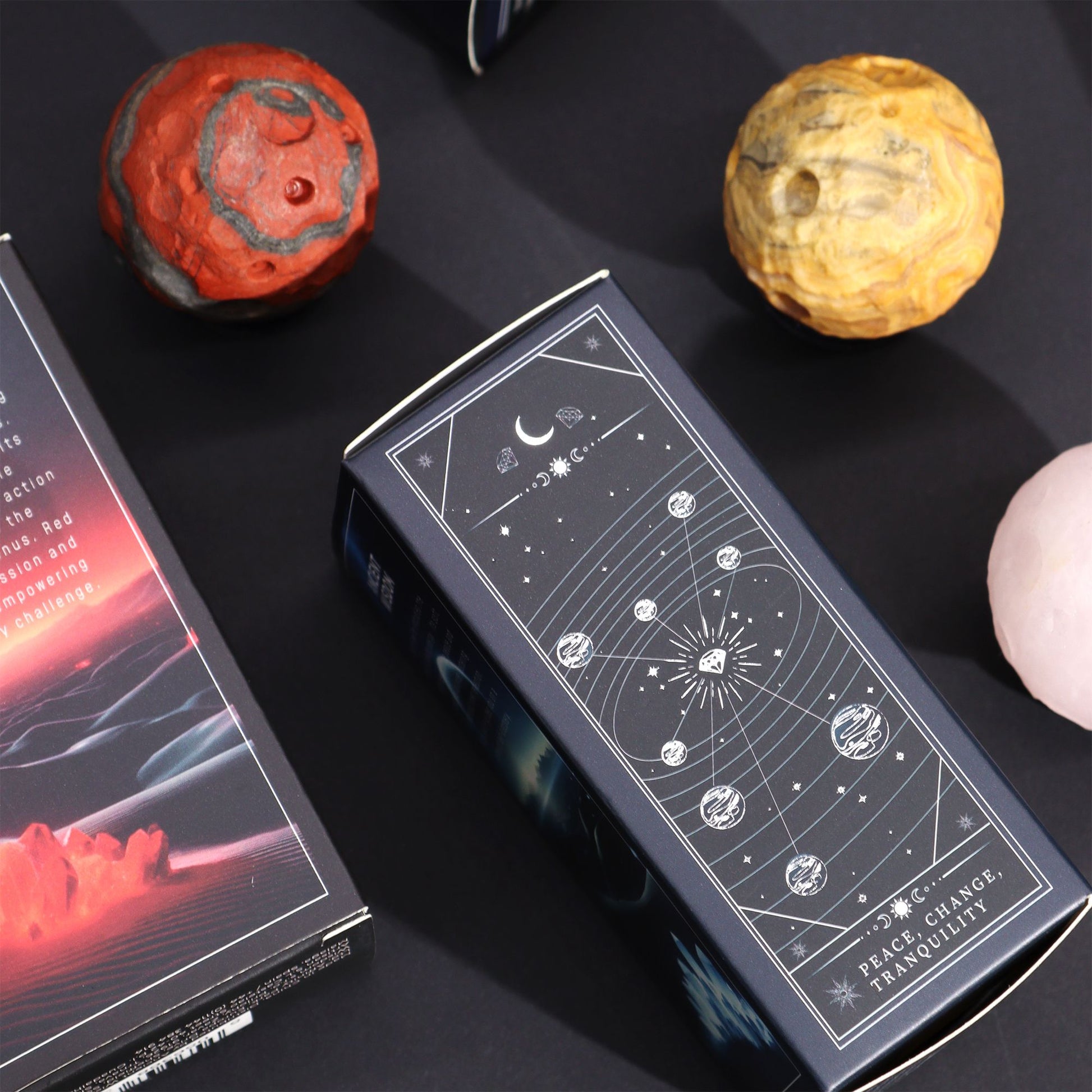 Crazy Lace Jasper Planet on a Sola Goldstone Stand - 40mm (30x15mm stand)