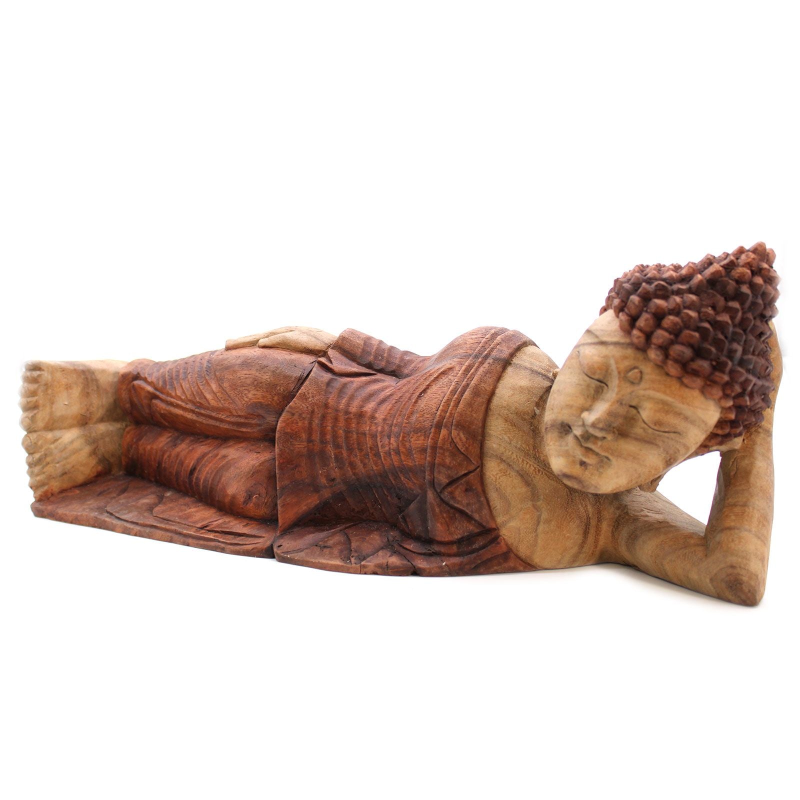 Hand Carved Buddha Statue - 50cm - Sleeping
