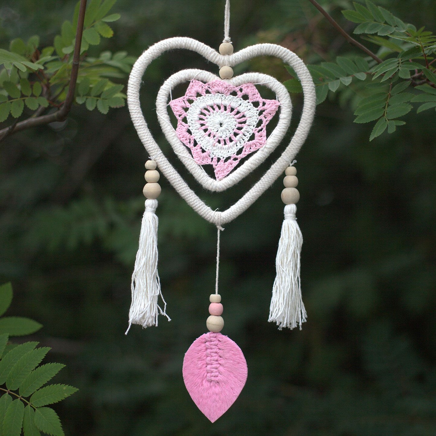 Dream Chacher - Medium Pink Heart in Heart