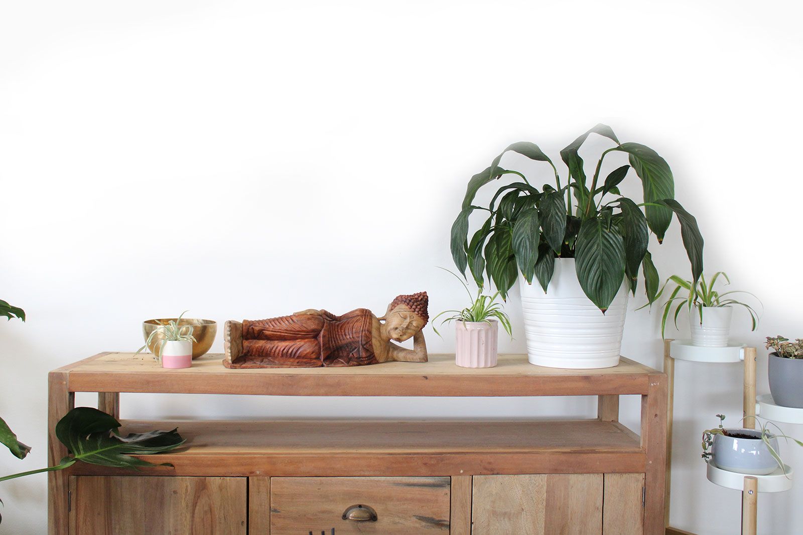 Hand Carved Buddha Statue - 50cm - Sleeping