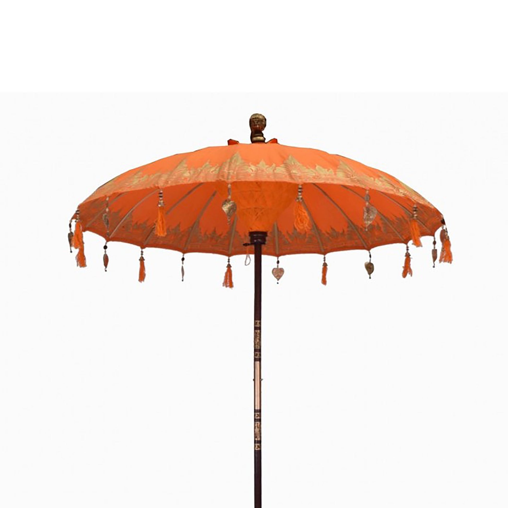Bali Patio Parasol - Cotton - Orange Decor - 2m